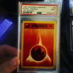 1st Ed energie German fire pokemon tcg